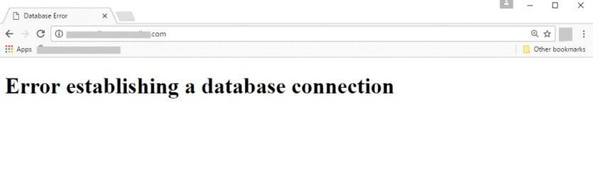 error database